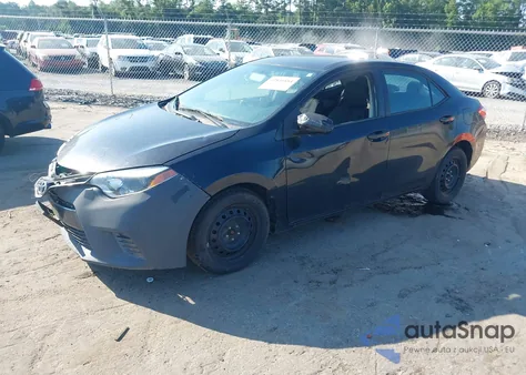 2016 Toyota Corolla Le z USA, uszkodzony, nr VIN 2T1BURHE2GC711359